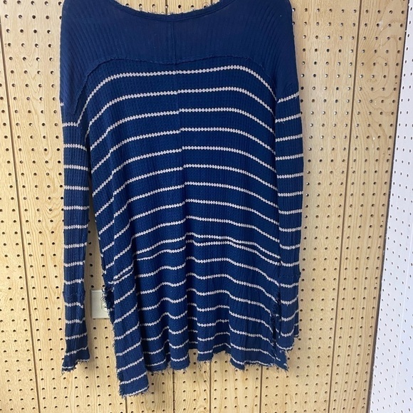 Free People Sunset Park Navy Blue Stripe - Picture 3 of 5